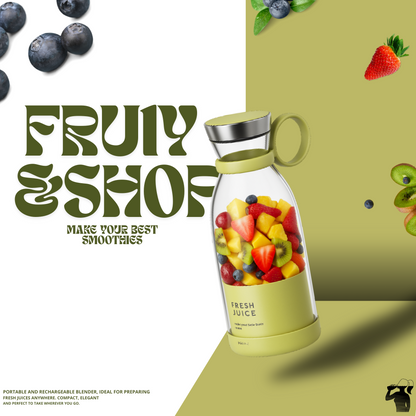 Blender Smoothie Juicer, Portable Blender Mini Jug Blenders, Multifunctional Personal Blender with USB Rechargeable