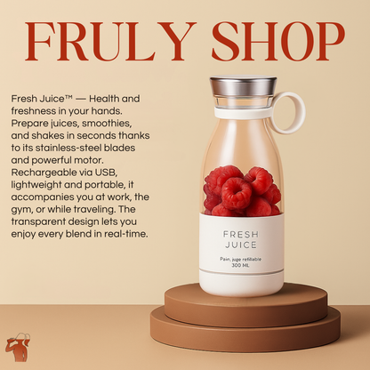 Blender Smoothie Juicer, Portable Blender Mini Jug Blenders, Multifunctional Personal Blender with USB Rechargeable